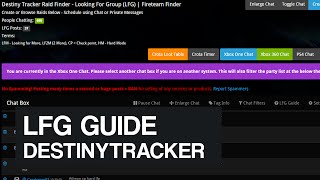 DestinyTracker LFG Guide