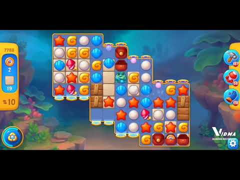 Fishdom. 7788 level no boosters and diamonds - 13 moves