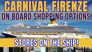 Carnival Firenze Shops - Luxury Shopping On A Cruise Ship!