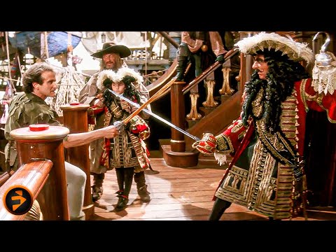 Peter Pan Faces Hook In An Epic, Hilarious Duel! | HOOK
