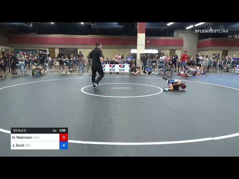 65 Lbs Rr Rnd 5 - Hailey Robinson, Thermopolis Wrestling Club Vs Jasmine Buck, Arizona Girls Wrest