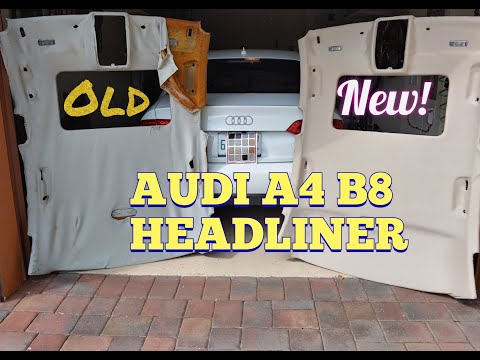 Audi A4 B8 Headliner Repair Fix 2009 to 2016  2010 2011 2012 2013 2014 2015