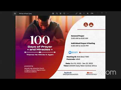 100 Days of Prayer - Meeting Two