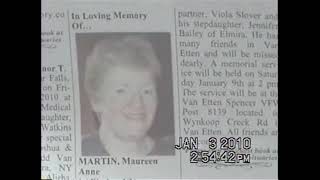 RDMVTL 12,630 ~ 1/3/2010 {MY FAMILY STORY} STEP~MOM'S OBITUARY @ CORNING , NY