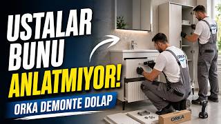Orka Demonte Ayaklı Banyo Dolabı ve Boy Dolabı Kurulumu