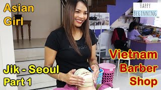 Download lagu Vietnamese Barber Shop Jik /Asian Girl MUSIC - Seoul (Bangkok, Thailand) Part 1 mp3
