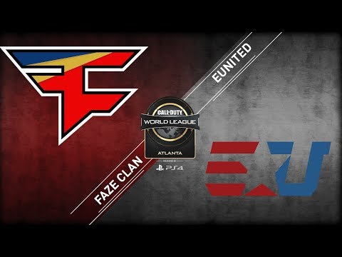 Faze Clan vs eUnited | CWL Atlanta Open 2018 | Alpha Stream | Day 1