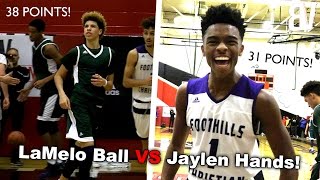 LaMelo Ball VS Jaylen Hands! Chino Hills VS Foothills Christian FULL HIGHLIGHTS
