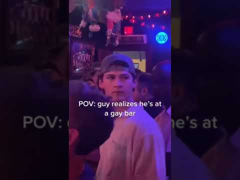 Guy realizes he's at a gay bar #shorts