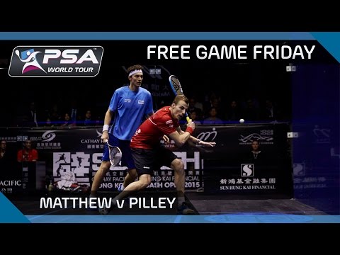 Squash: Free Game Friday - Matthew v Pilley - Hong Kong Open 2015