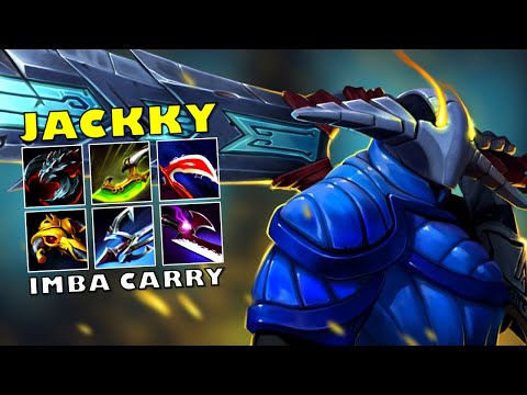 Dota 2 JACKKY [Sven] Swift Blink & Harpoon Build IMBA Carry 7.34d