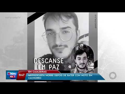 Em Cajazeiras: motociclista morre depois de bater com moto em cachorro -O Povo na TV