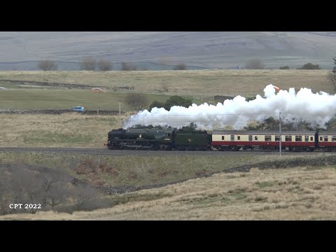 34046 Braunton and 35018 British India Line on the climb to Shap - 09/04/2022