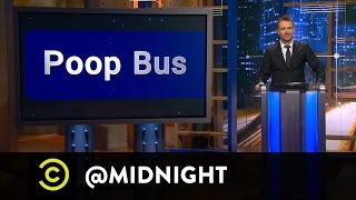 Eugene Mirman, Max Silvestri, Emily Heller - Poop Bus - @midnight with Chris Hardwick