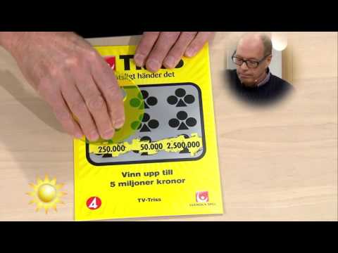 Reijo från Västerljung skrapar Triss - Nyhetsmorgon (TV4)