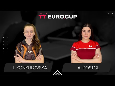 19:15 Iryna Konkulovska - Anastasiia Postol 20.07.2025 TT Euro.Cup Women Ukraine Master. TABLE 3