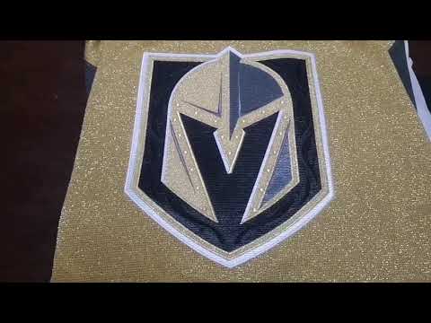 opening my Vegas Golden Knights Retro Gold Fanatics Jersey