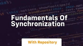 fundamentals of synchronization