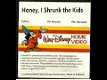FAKE Original VHS Opening Honey I Shrunk The Kids UK Pre Cert Custom Fanmade Tape 1989