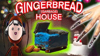 Baking a Gingerbread Garbage Can (With Long Nails💅🏼)