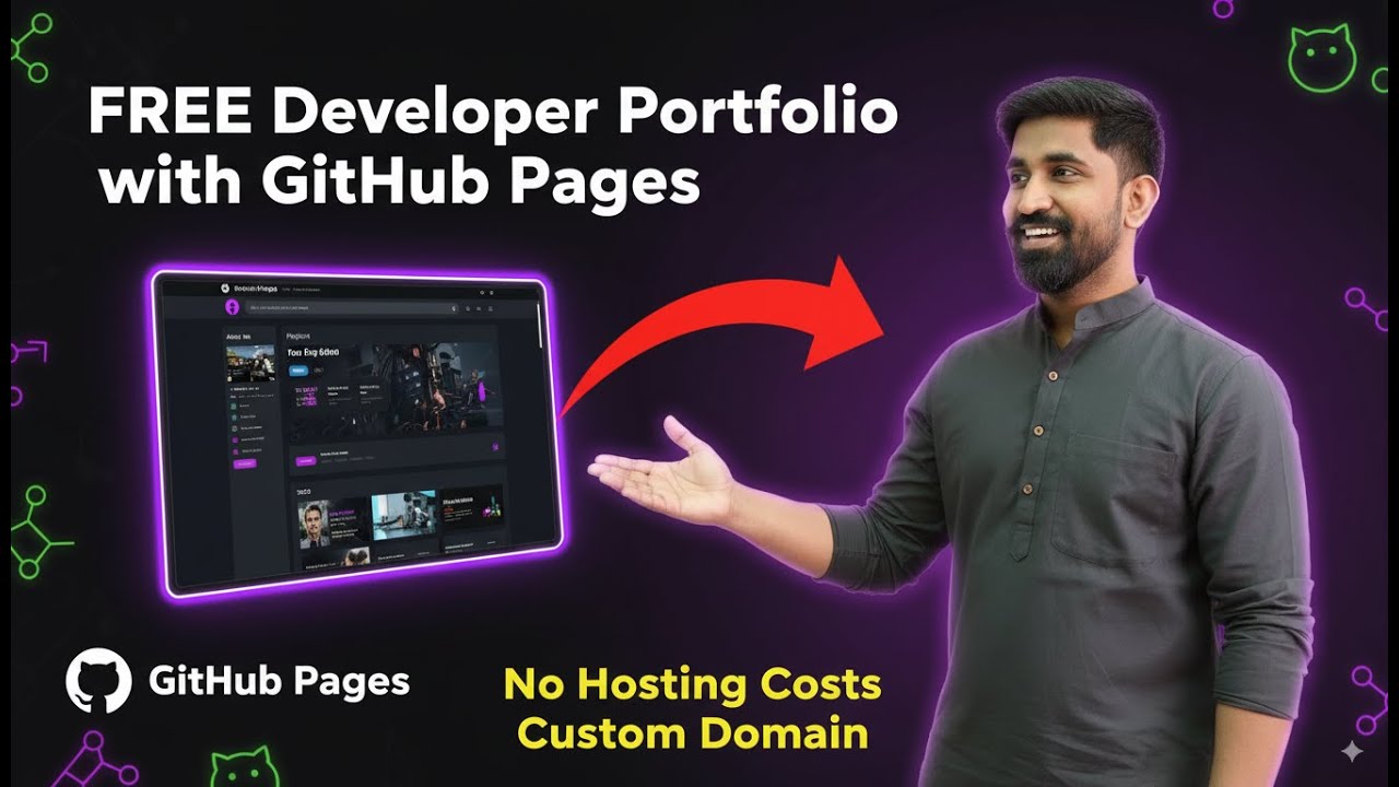 FREE Developer Portfolio Hosting: GitHub Pages Tutorial 2025