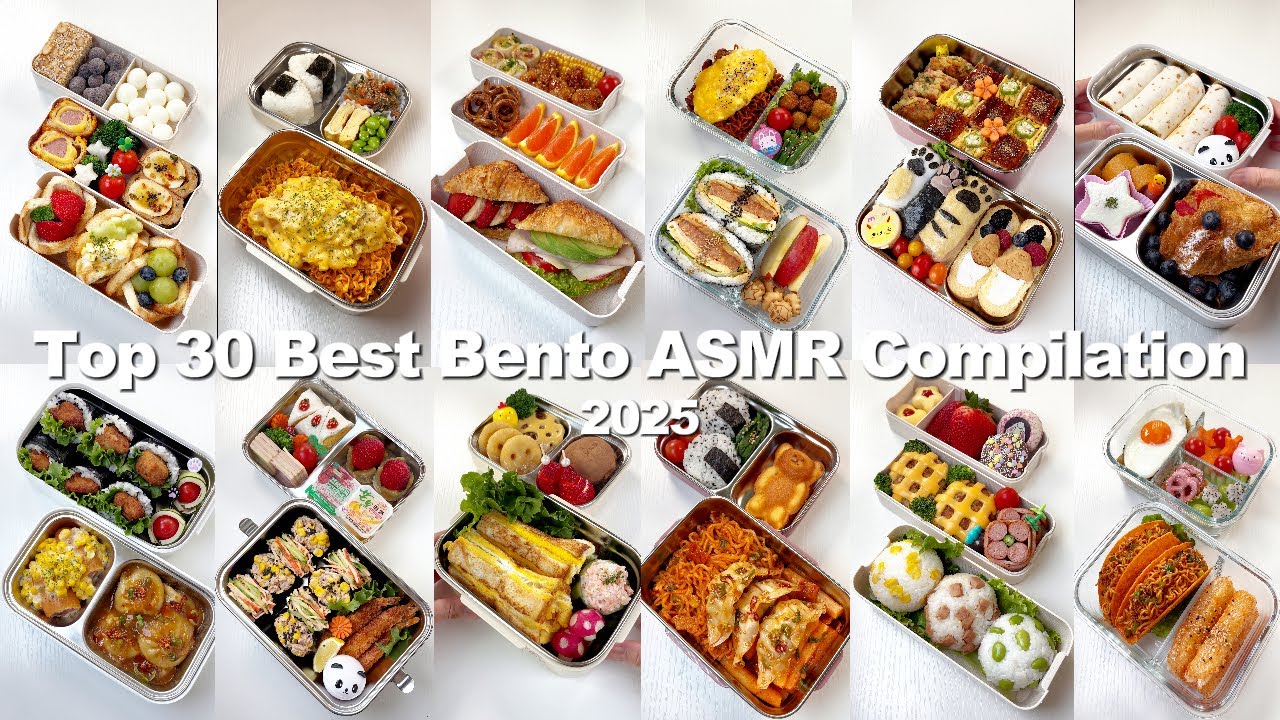 Top 30 Bento ASMR in the First Half of 2025 Compilation🍱🎧