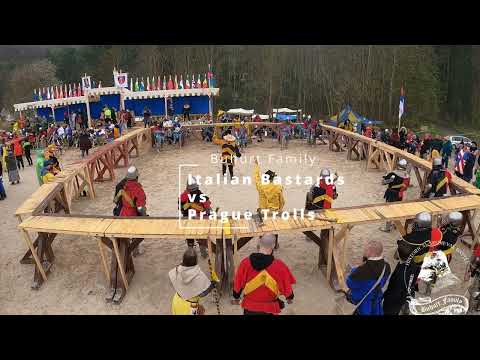 Italian Bastards vs Prague Trolls Bitva Libušín Buhurt League World Championship 2023