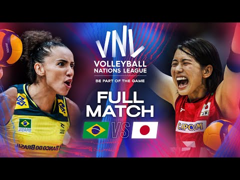 The best VNL game of all time! 😳 Brazil 🇧🇷 vs. Japan 🇯🇵 | Semi Final | VNL 2024 - Full Match