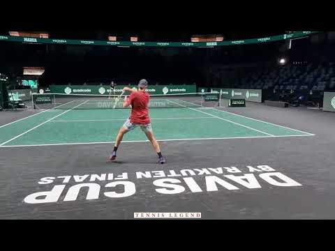 The Jack Sock Forehand in 2022: unique technique, crazy wrist action, slow motion | Davis Cup Finals
