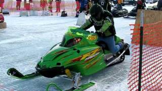 preview picture of video '2009 NSSR Forest Lake, MN -  Arctic Cat F7 - 119mph'