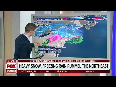 Powerful Winter Storm Slamming Northeast With Heavy Snow, Ice Slicken Roads