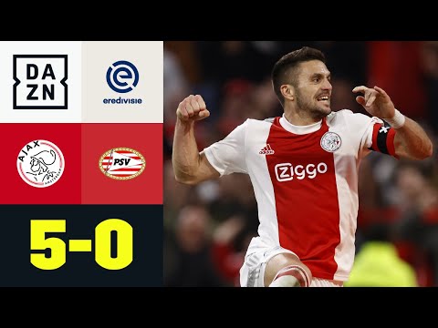 Fünf Stück! Ajax vernichtet PSV: Amsterdam - Eindhoven 5:0 | Eredivisie | DAZN Highlights