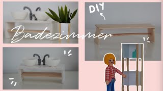 DIY Playmobil Badezimmer Möbel//Pimp my Playmobil//Familie Bäcker