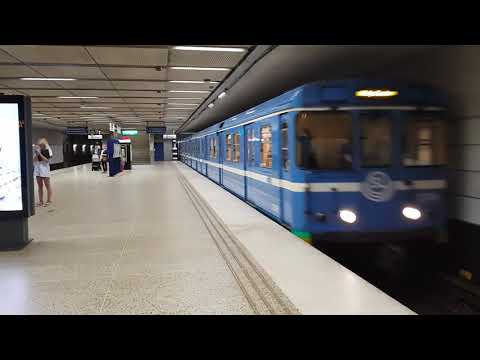 C6 Tunnelbana ankommer Danderyds Sjukhus