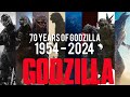 Evolution Of Godzilla 1954 2024 Roars