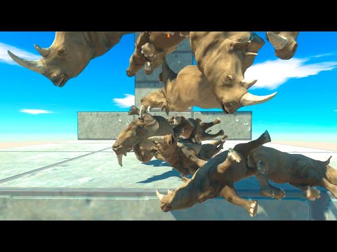 SKYFALL RHINOCEROS vs EVERY UNIT   Animal Revolt Battle Simulator