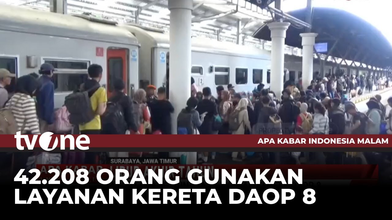 Volume Penumpang di KA DAOP 8 Surabaya Mencapai 42 Ribu Lebih | AKIM tvOne