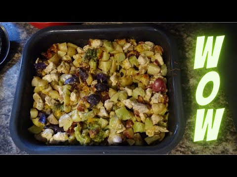 Ninja Combi Chicken Recipe | Chicken Bacon Ranch Sheet Pan Dinner | Sheet Pan Recipe