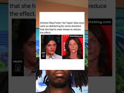 Actress Meg Foster-her hyper-blue eyes were so distracting for some directors that she had to
