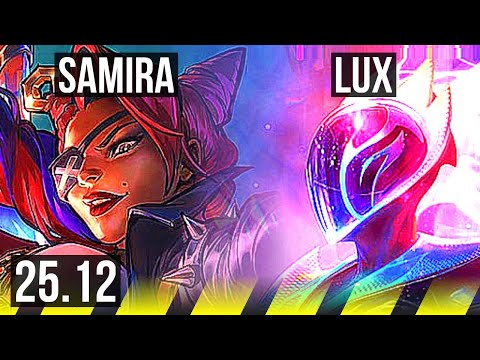 SAMIRA & Nautilus vs LUX & Elise (ADC) | Dominating, Rank 23 | NA Challenger | 25.12
