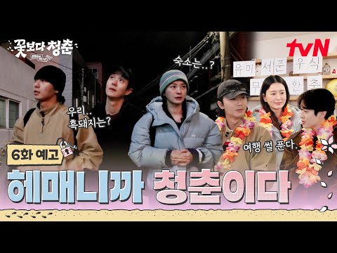 tvN｜ 済州島にないもの3つ（花より青春ver.）：時間、宿、そしてテヒョンが行った黒豚店の情報😶‍🌫️｜『花より青春：リミテッドエディション』6話予告編