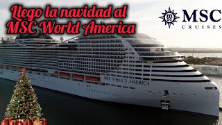 Nuestra primera navidad en crucero con el MSC World America! (Miami)