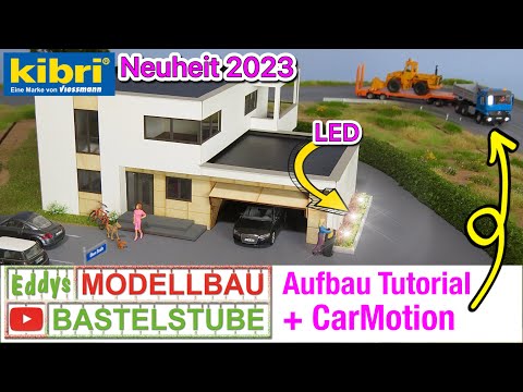 H0 Kibri New 2023, Cube House Anna + CarMotion Viessmann and Lighting