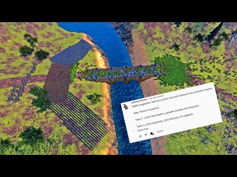 Warriors Defend City from 9,000 Monsters - Ultimate Epic Battle Simulator UEBS