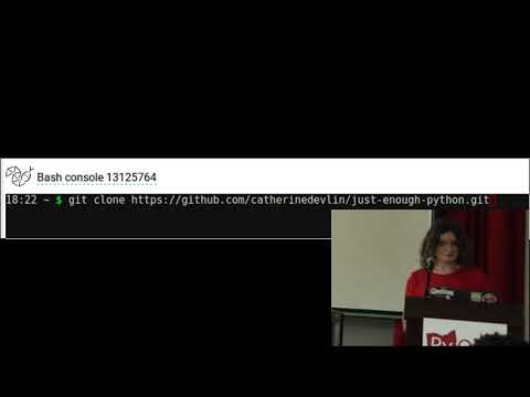 "Enough Python to Fake It" - Catherine Devlin (Pyohio 2019)