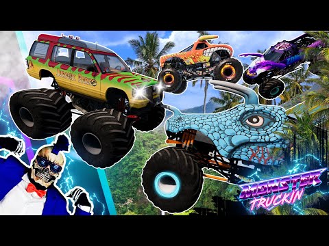 Monster Jam INSANE Racing, Freestyle and High Speed Jumps #91 | BeamNG Drive | Grave Digger