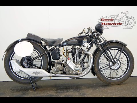 Terrot HSSE 1930 346cc 1 cyl ohv - starting up