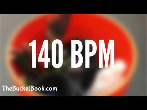 Bucket Drumming Backing Track - 140 BPM