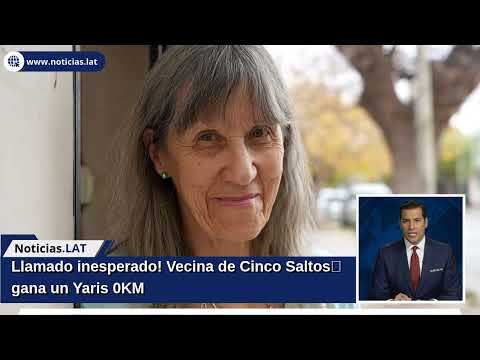 ¡Llamado inesperado! Vecina de Cinco Saltos gana un Yaris 0KM