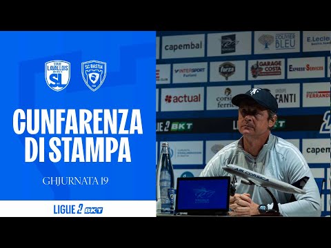Laval MFC - SC Bastia: Press conference by Réginald Ray
